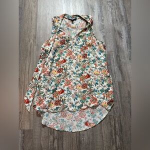 Almost Famous Floral Sleeveless Top - Multicolor